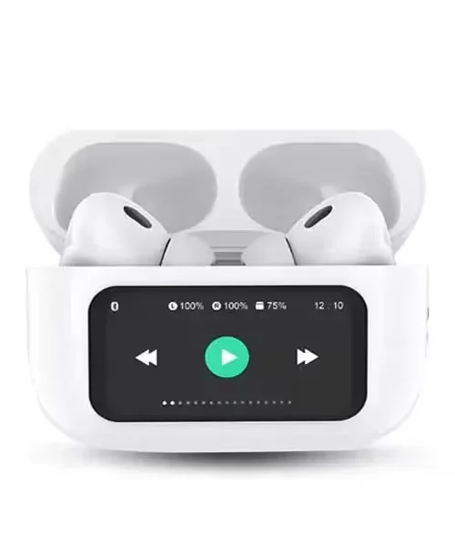 A9 Pro TWS ANC Touch Screen Display Earbuds - image 4