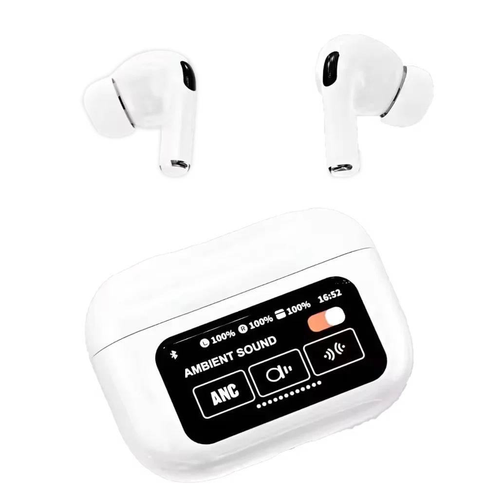 A9 Pro TWS ANC Touch Screen Display Earbuds