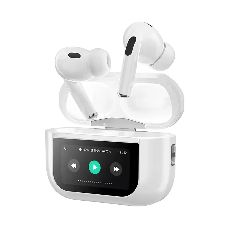 A9 Pro TWS ANC Touch Screen Display Earbuds