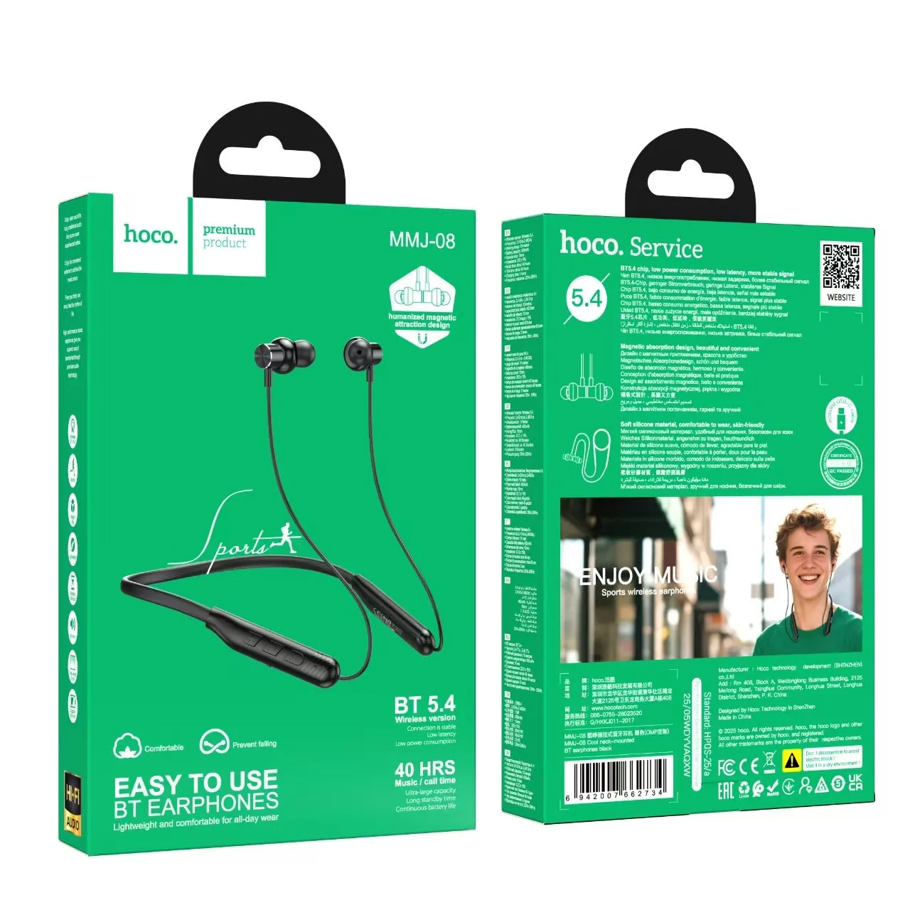 MMJ08 Wireless Neckband | 40-Hour Talk/Music Time - image 4