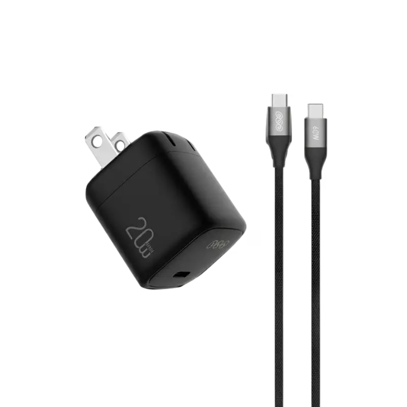 QCY CK02-MG 20W Charger with Type-C to Type-C Cable - image 2