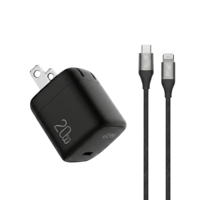 QCY CK03-MG 20W Charger with Type-C to Lightning Cable - image 2