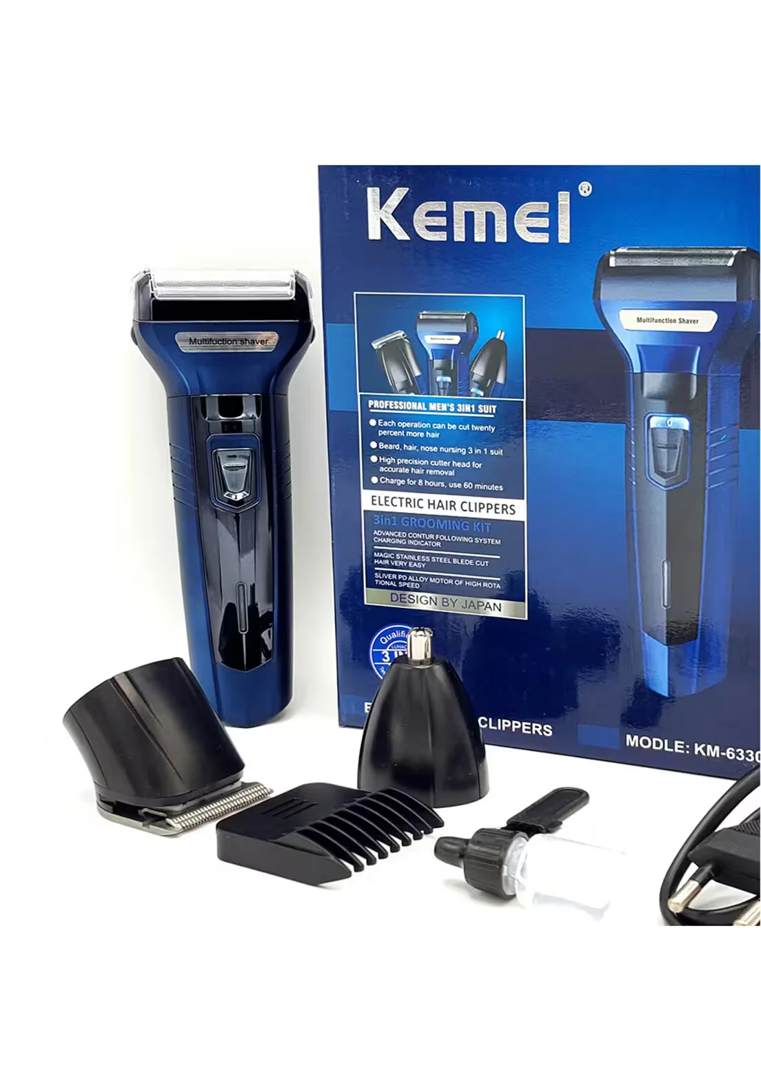 Kemei Km 6330 3 In 1 Hair Clipper Grooming Kit - image 2