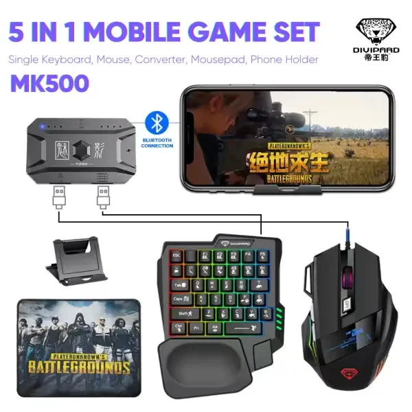 MK500 5 In 1 Mobile Game Combo Pack