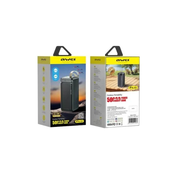 Awei PA-13 50000mAh 22.5W Fast Charging Powerbank - image 3