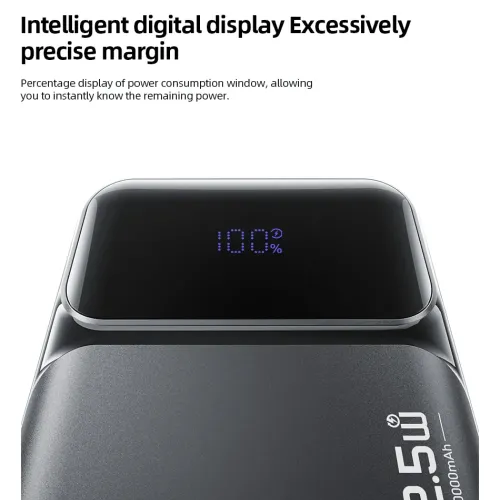 Awei PA‑93 20000mAh 22.5W Fast Charging Power Bank with Built‑in Dual Cables