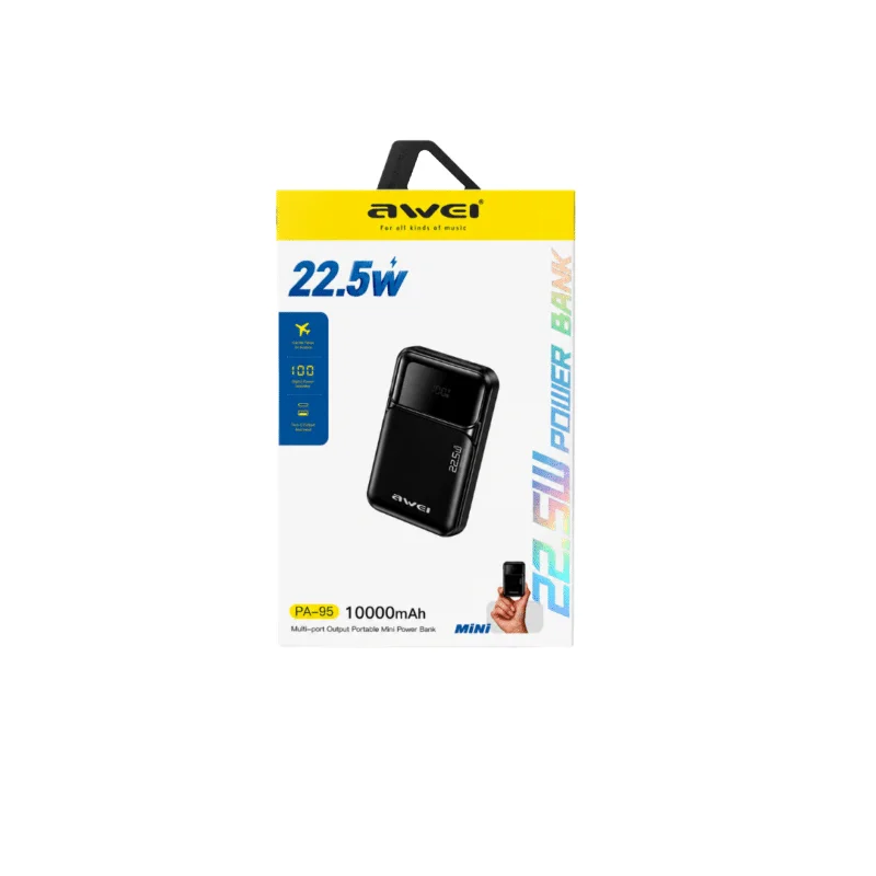 Awei PA95 Mini 10000mAh 22.5W Portable Mini Power Bank - image 2