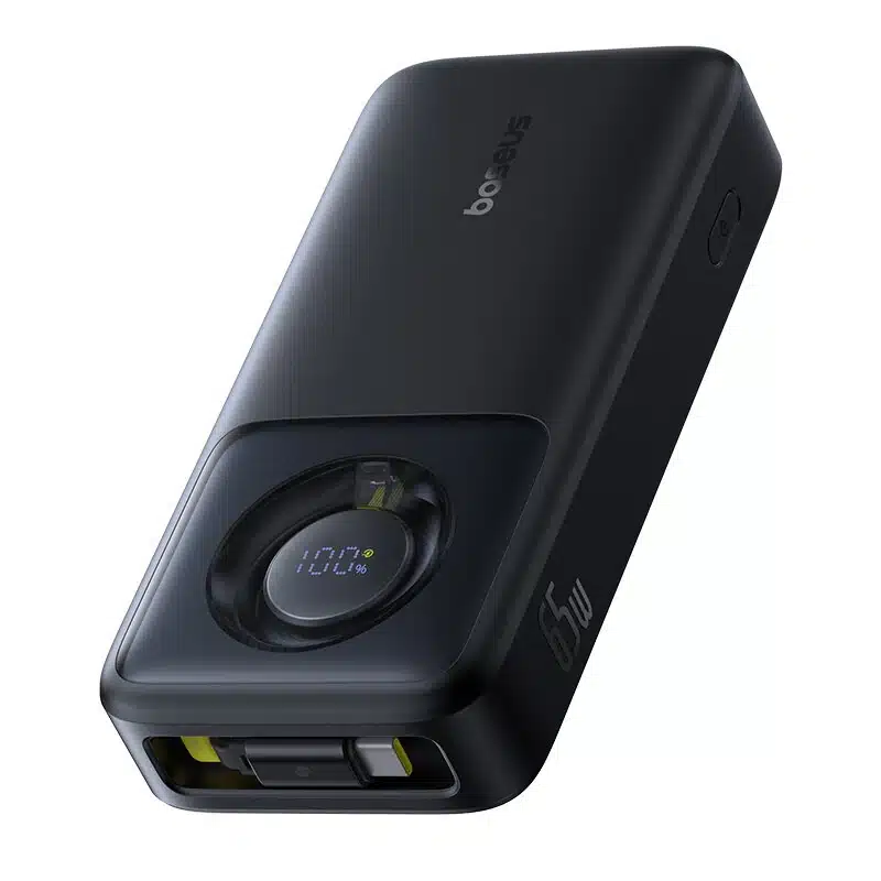 Baseus NOMOS 20000mAh 65W Power Bank with Built-in Type-C Cable - image 4