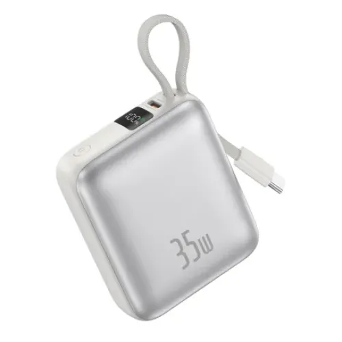 Foneng PX137 10000mAh 35W Fast Charging Power Bank With Built-in Type-C Cable - image 2