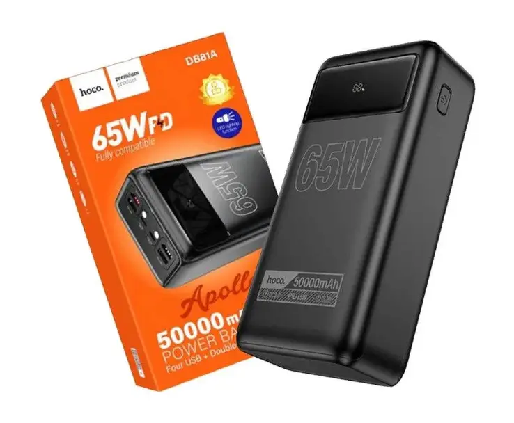 Hoco DB81A 50000Mah 65PD 4 USB 2 Type-C Power Bank  - image 4