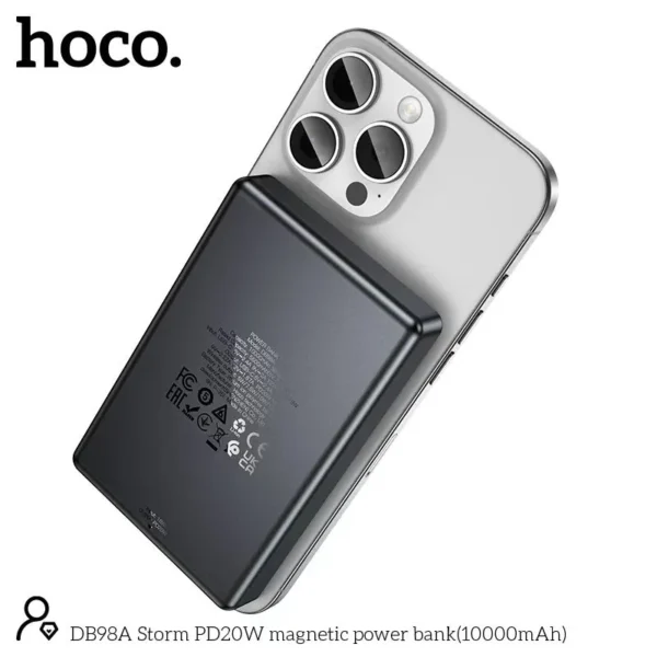 Hoco DB98A Storm PD 20W 10000mAh Slim Magnatic Power Bank - image 2