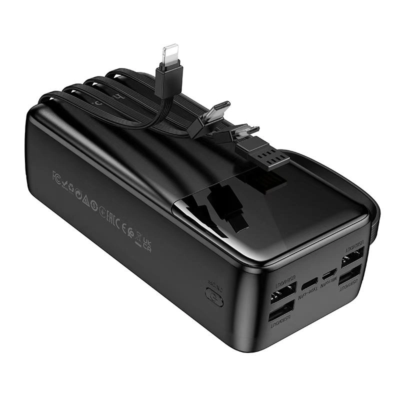 Hoco MMJ13 Rest 30000mAh Power Bank with Built in Cables