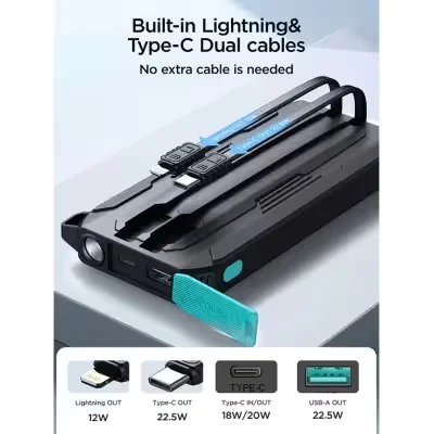 Joyroom JR-L017 22.5W 10000mAh Power Bank with Dual Cables - image 2