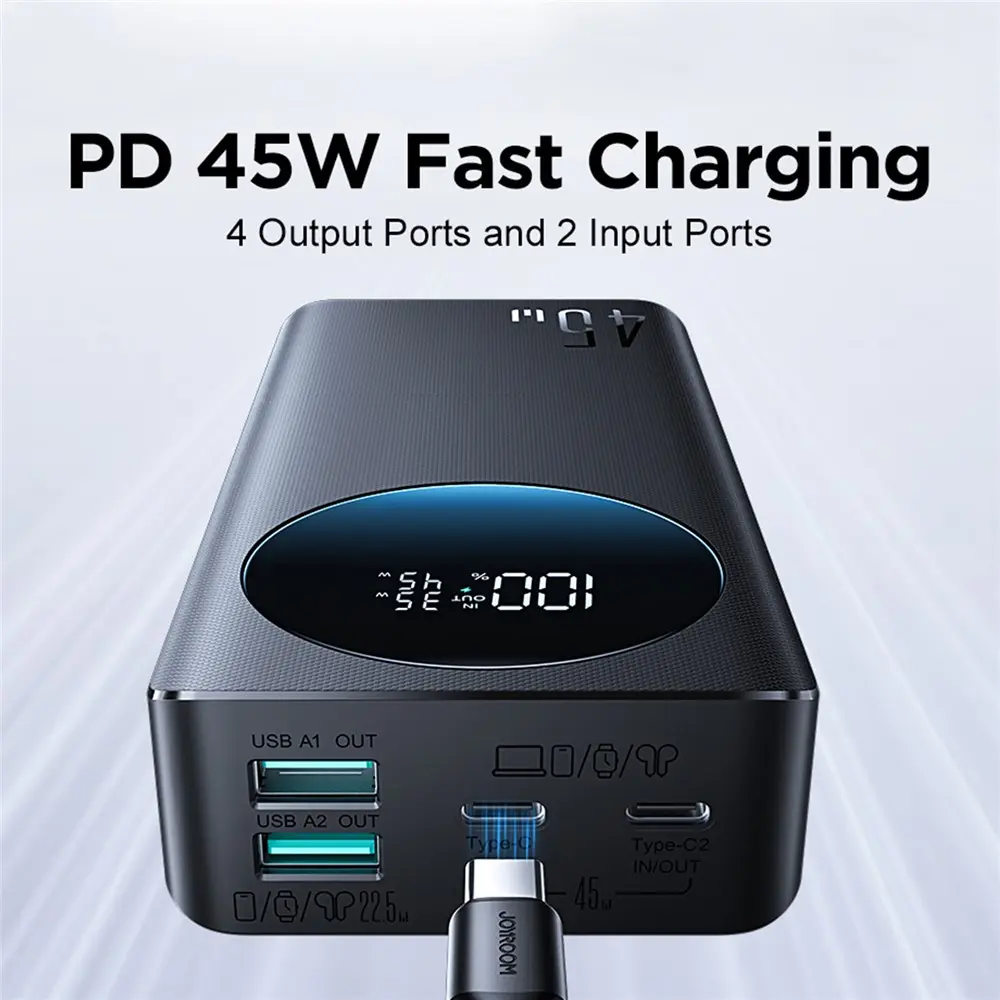 Joyroom JR-PBF02 Pro 20000mAh 45W PD Power Bank with Digital Display