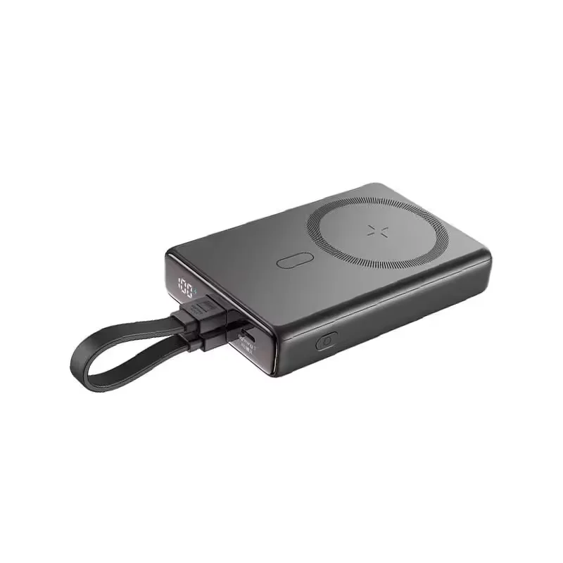 Joyroom JR-PBM01 20W Magnetic Wireless Power Bank with Built-in Cable & Kickstand 10000mAh - image 2