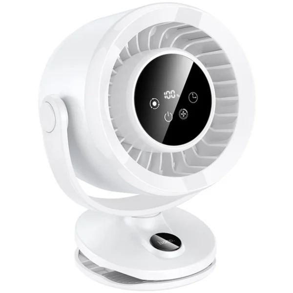 HOCO HX608 3‑in‑1 Automatic Rotating Clip Fan Table - image 2