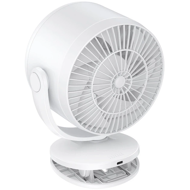 HOCO HX608 3‑in‑1 Automatic Rotating Clip Fan Table - image 3
