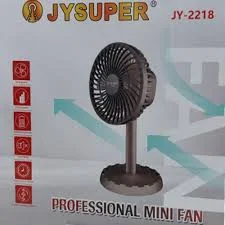 JYSUPER JY-2218 Professional Rechargeable Portable Mini Table Fan Strong Wind Left to Right Oscillating Angle 45 Degrees AC/DC - image 4
