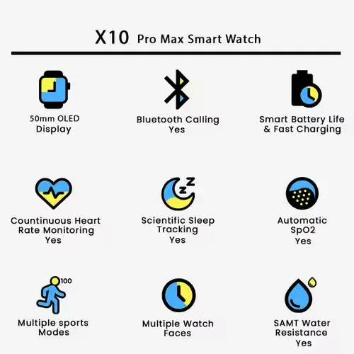 Laxasfit X10 Pro Max Smartwatch – 1.91” AMOLED Display - image 2