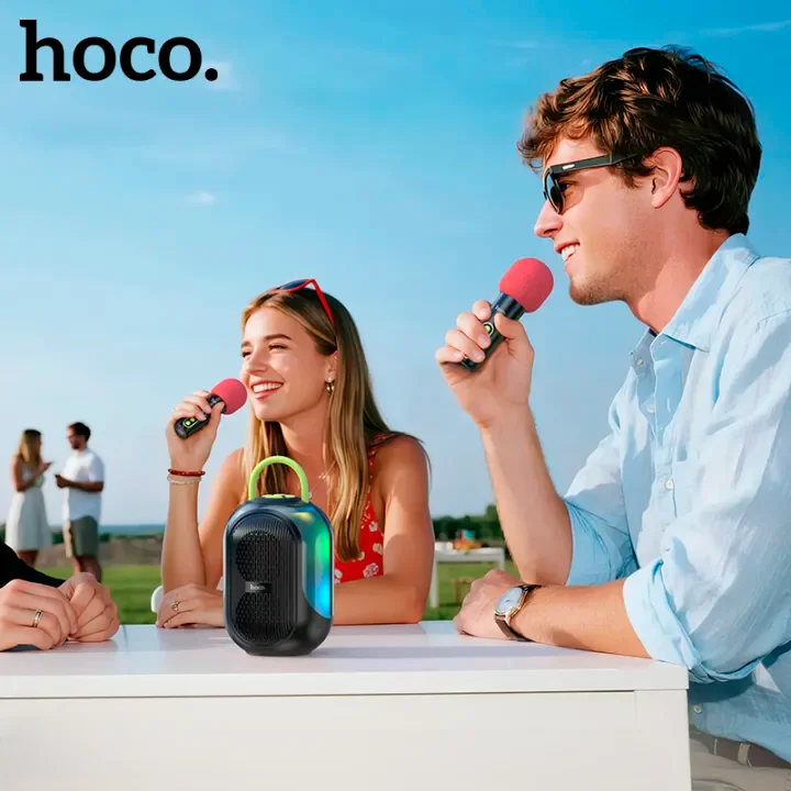 Hoco DS68 Cool RGB BT speaker with two microphones - image 5